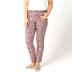 LOGO by Lori Goldman Print twill Jeans